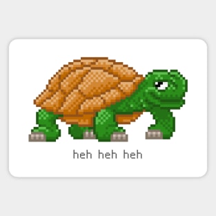 Weird Turtle Pixel Word Art Magnet